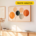 Quadro Sinfonia De Outono | Abstrato Geométrico 60x40cm | Mol